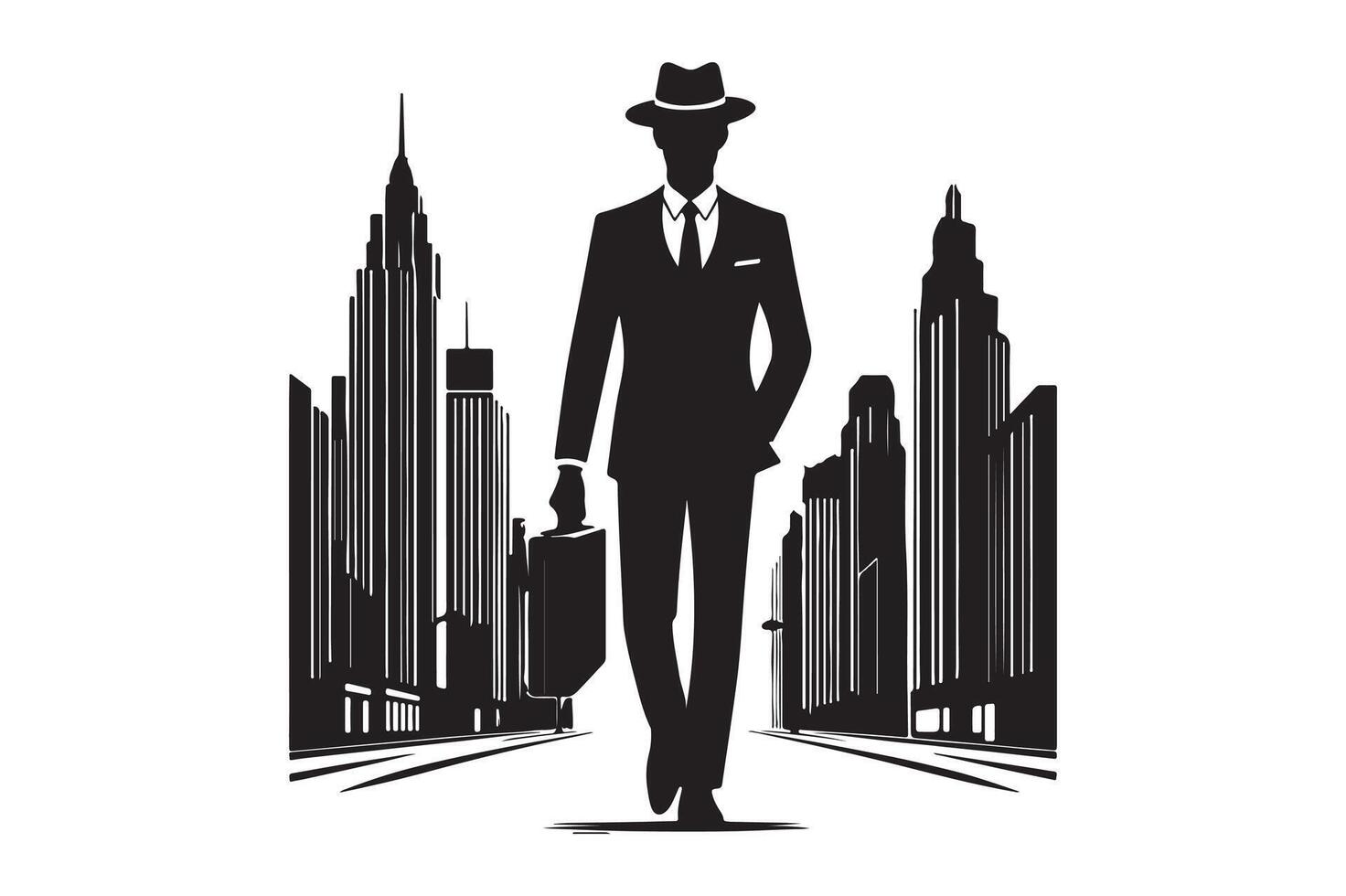 Print a man silhouette image and icon. vector