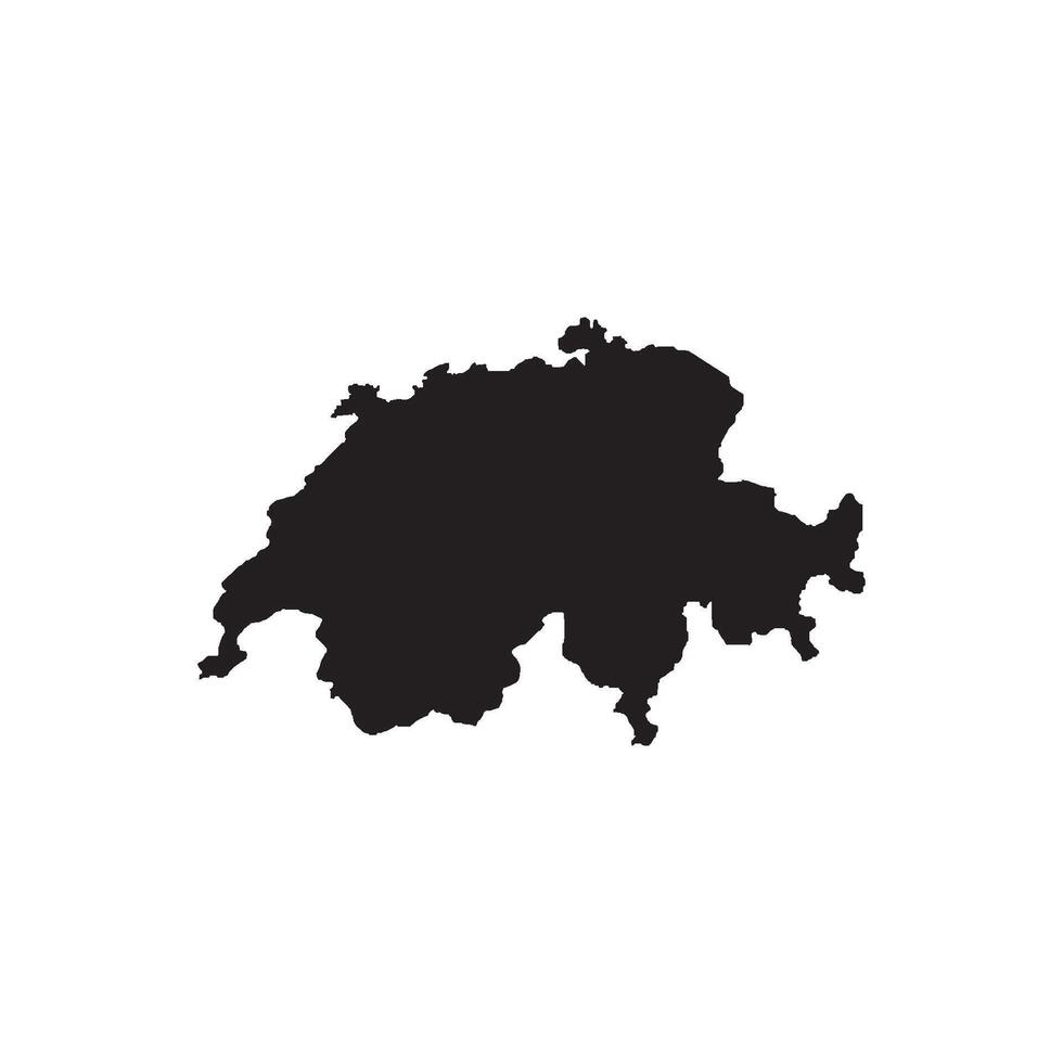 Switzerland map icon vector
