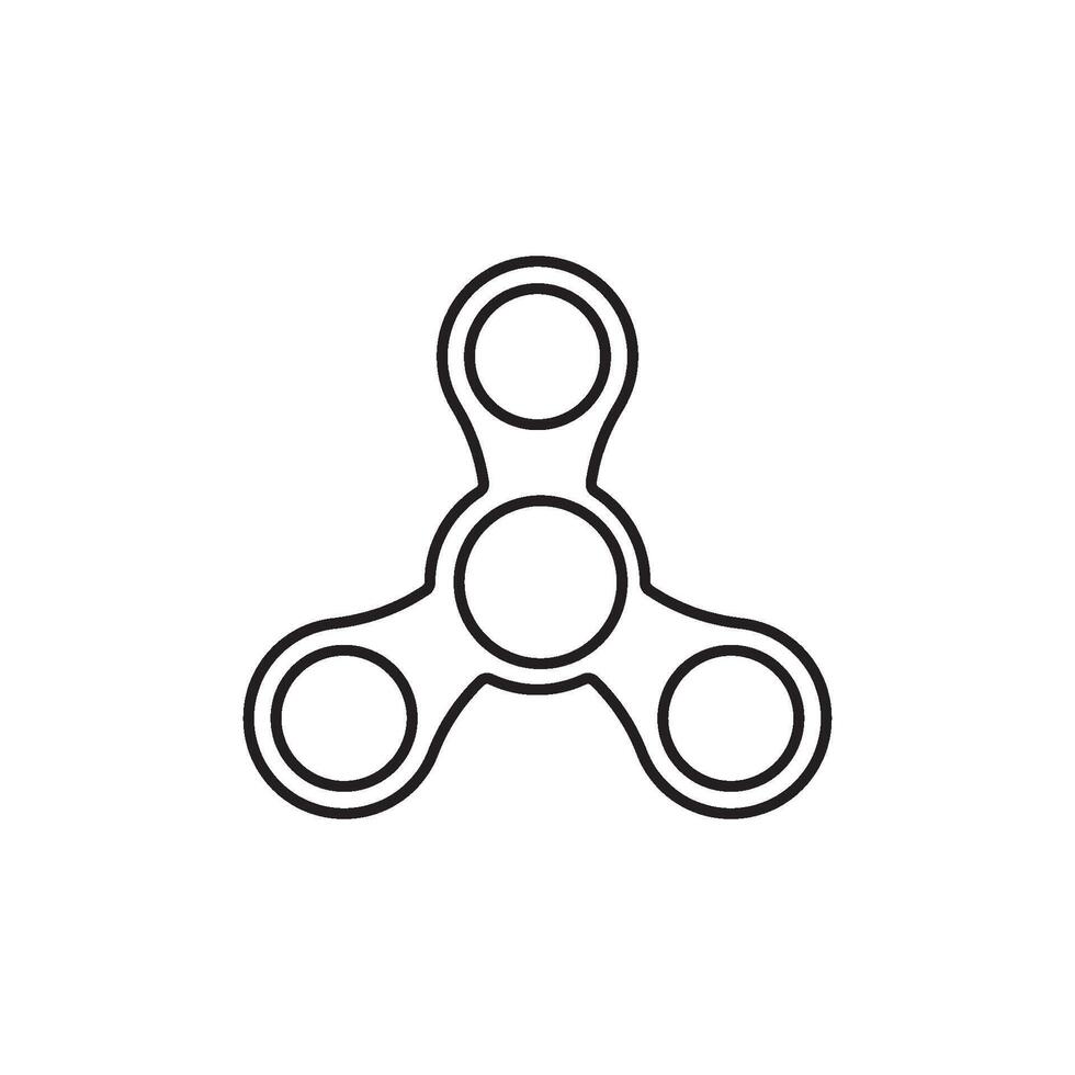 Spinner logo design vector