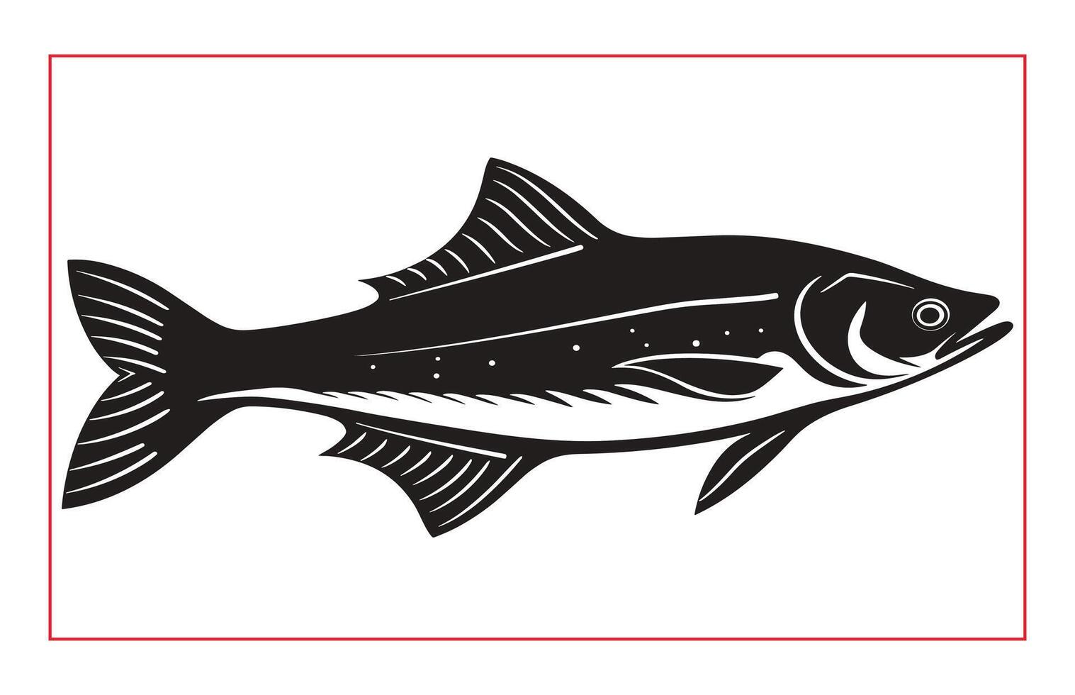 Herring Fish silhouette illustration, Silhouette of Herring Fish clip art vector