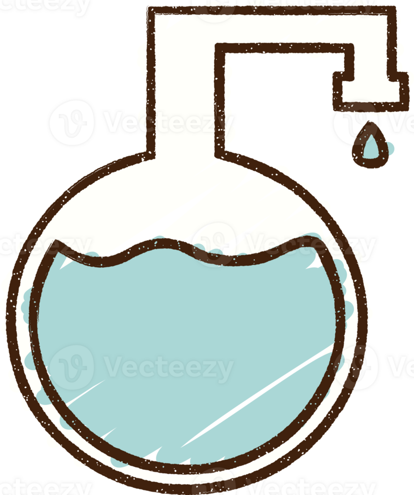 a blue liquid in a flask icon png