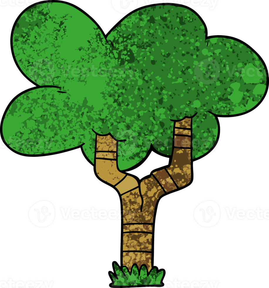 cartoon tree drawing png