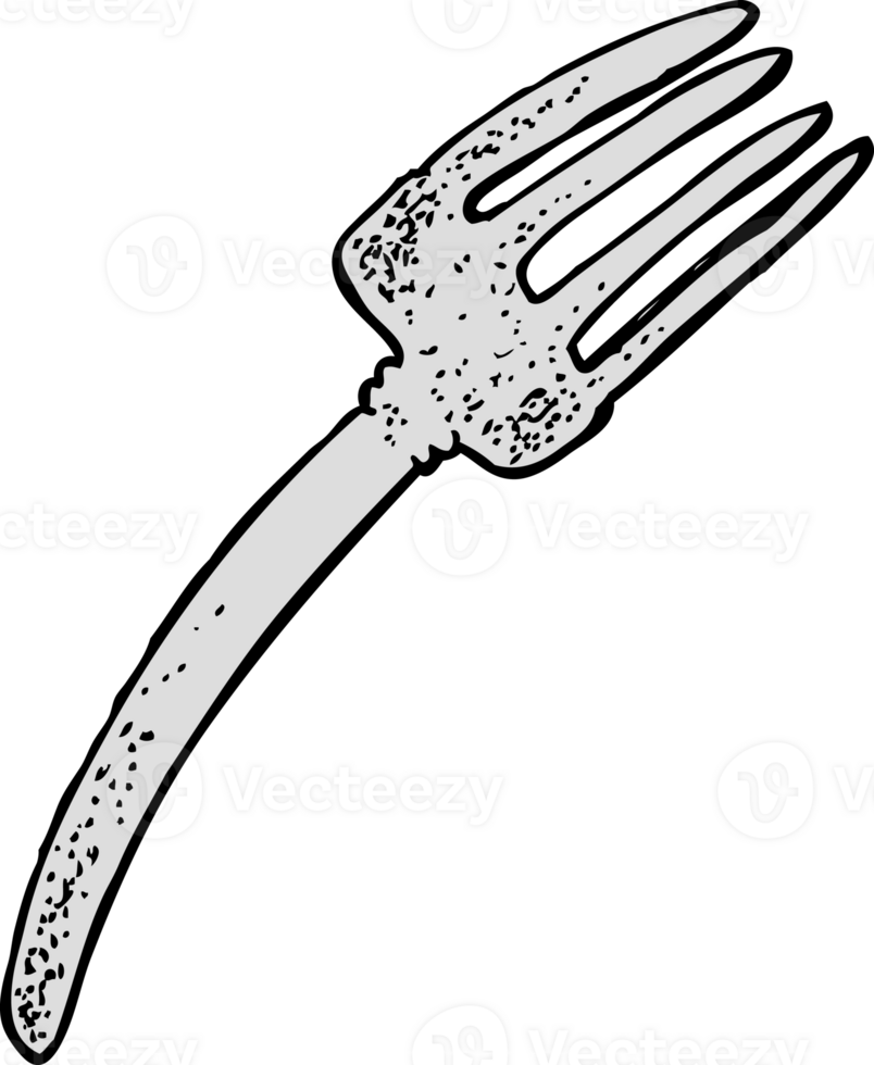 cartoon fork drawing png