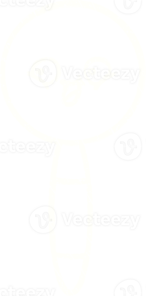 a white drawing of a person with a hat on png