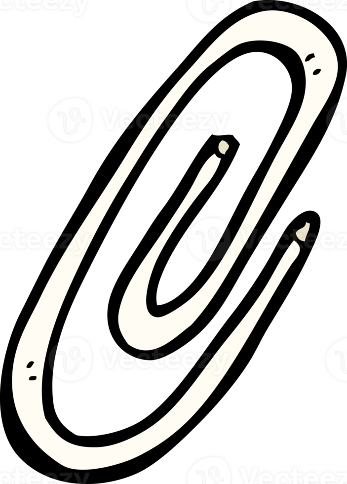 cartoon paperclip drawing png