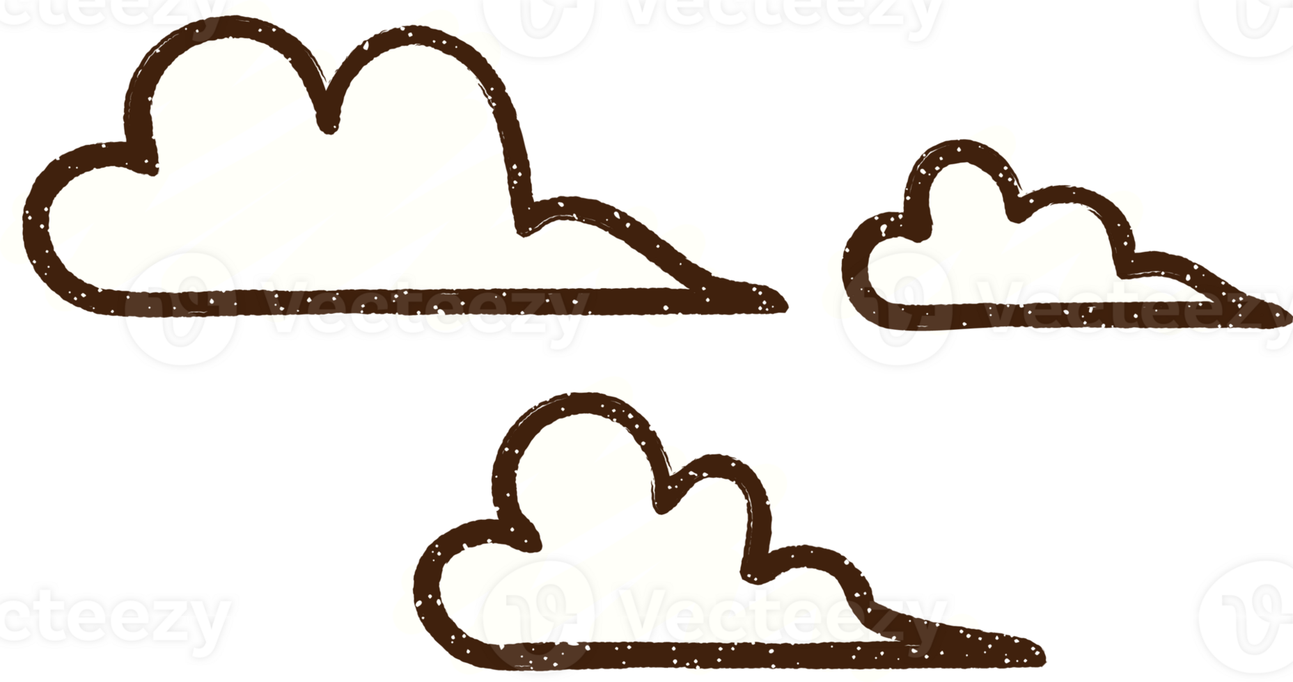 a cartoon clouds drawing png