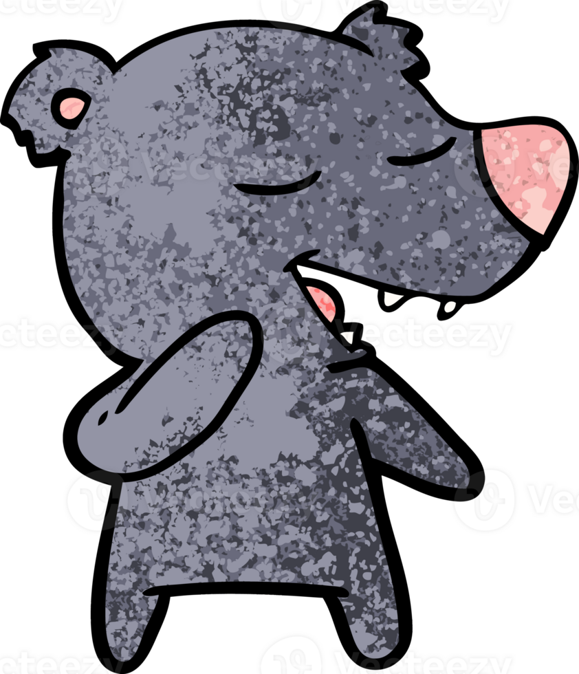 cartoon bear drawing png