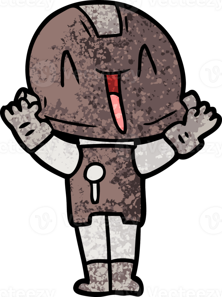 cartoon robot drawing png