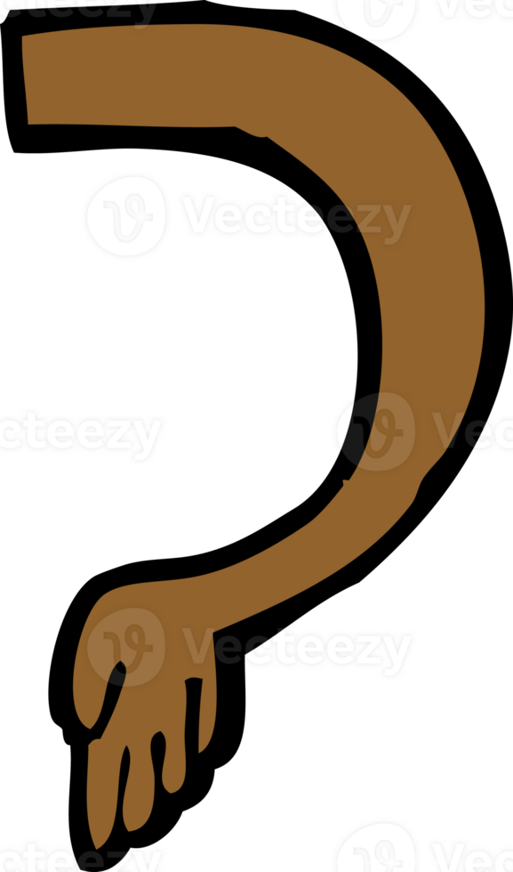 cartoon arm drawing png