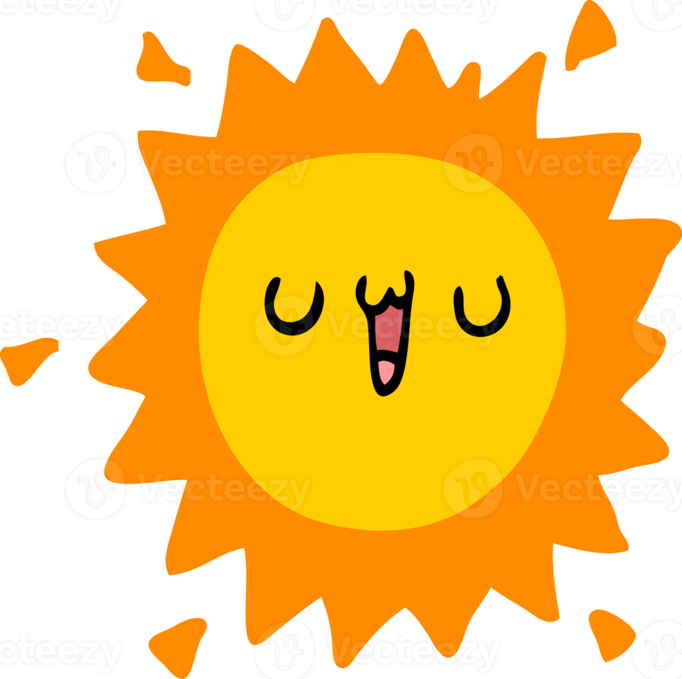 cartoon sun drawing png