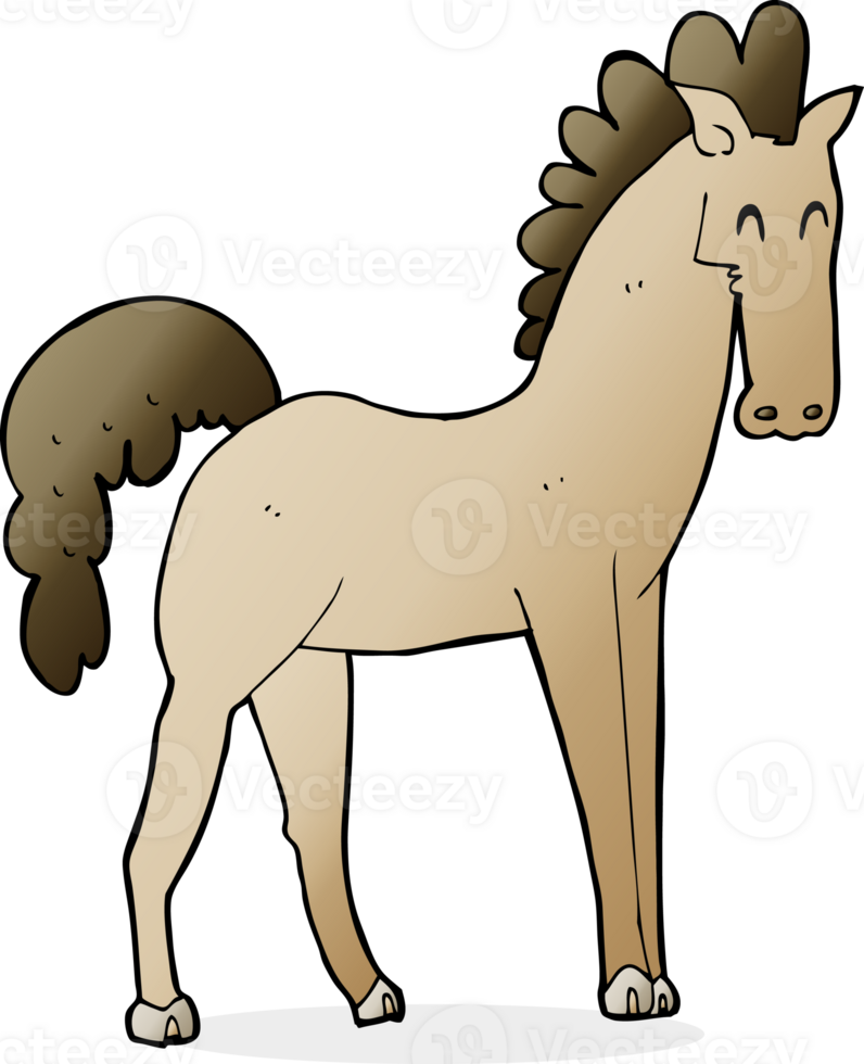 cartoon horse drawing png
