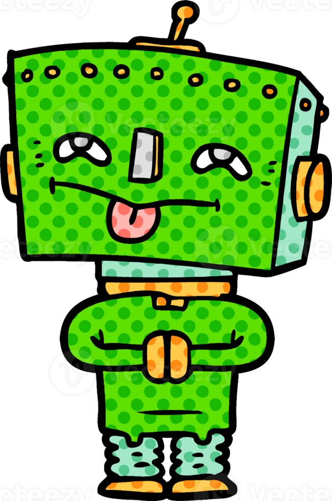 cartoon robot drawing png