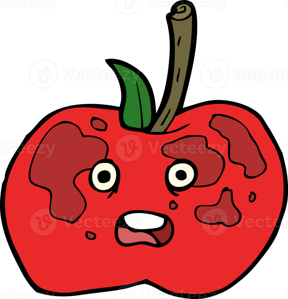 cartoon apple drawing png