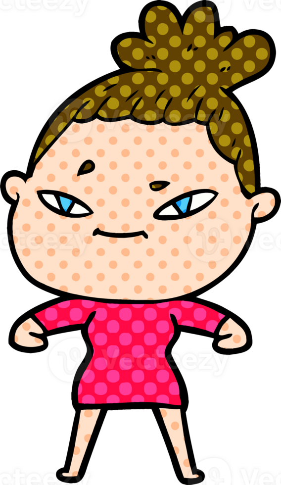 cartoon woman drawing png