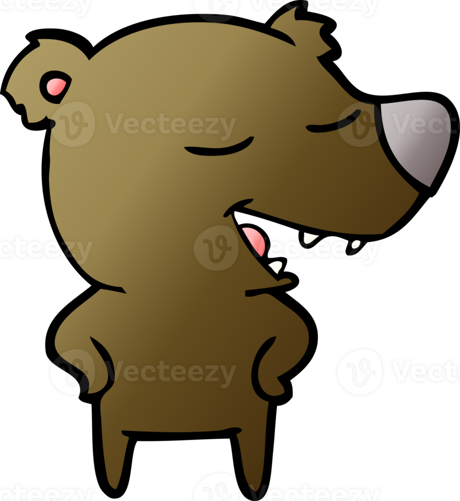 cartoon bear drawing png