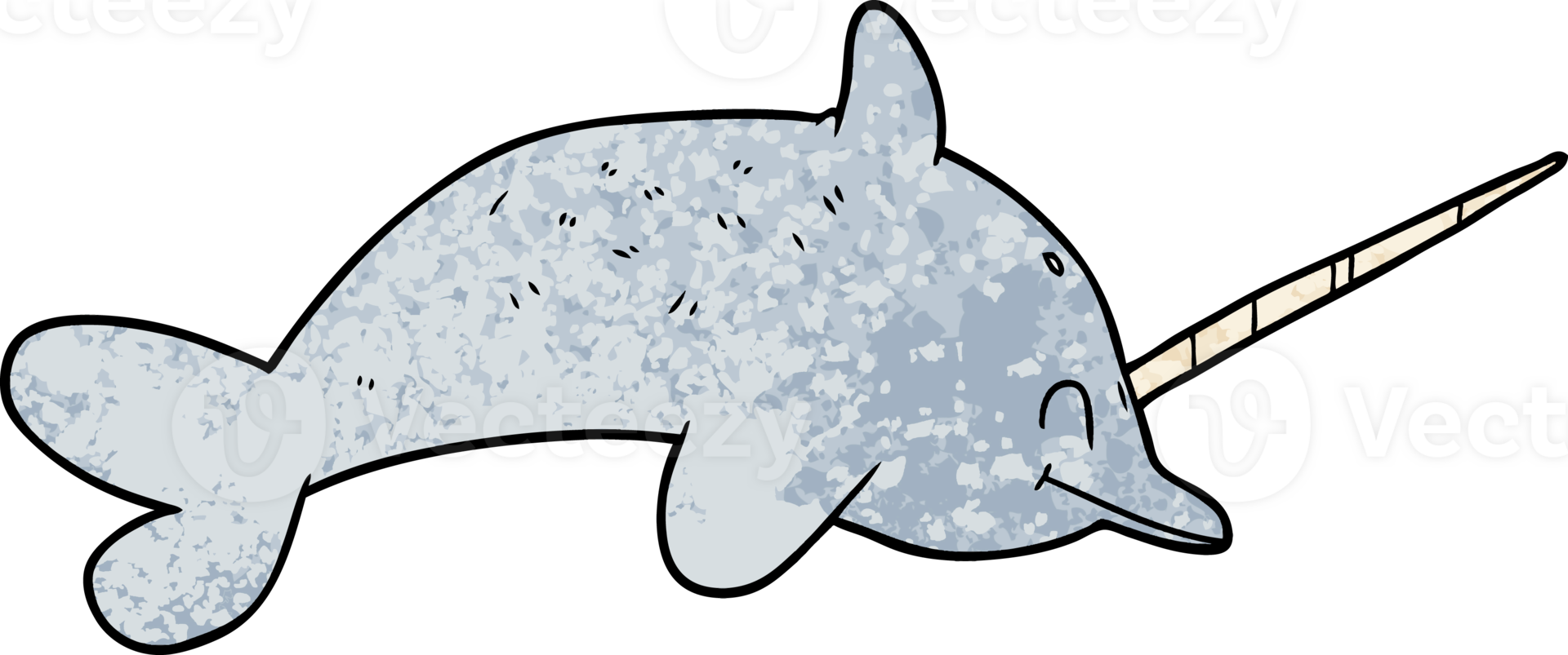 cartoon narwhal drawing png