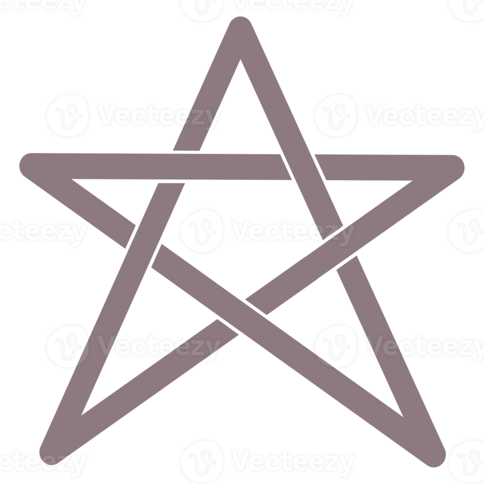 pentagram star drawing png