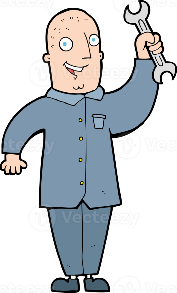 cartoon mechanic drawing png