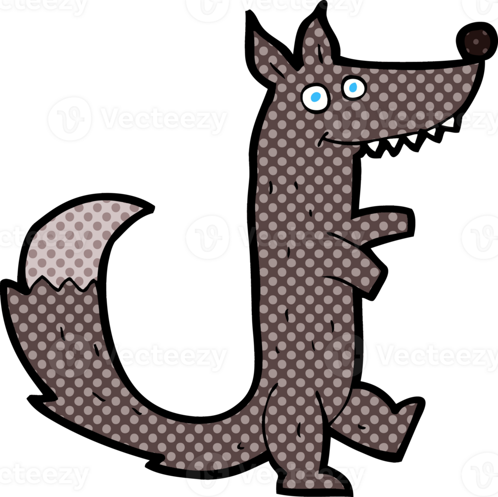 cartoon wolf drawing png