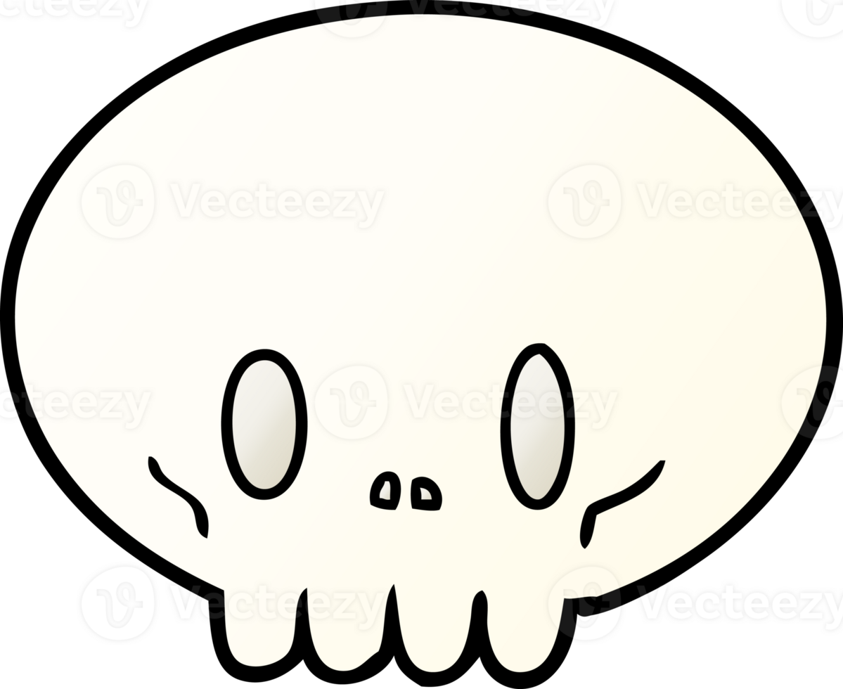 cartoon skull drawing png