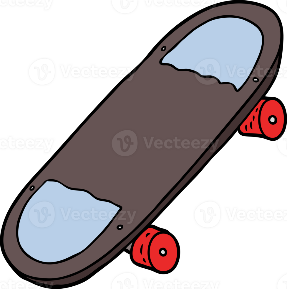 cartoon skateboard drawing png