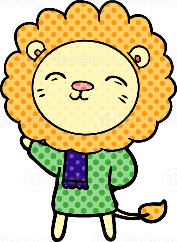 cartoon lion drawing png