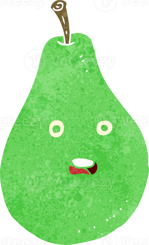 cartoon pear drawing png