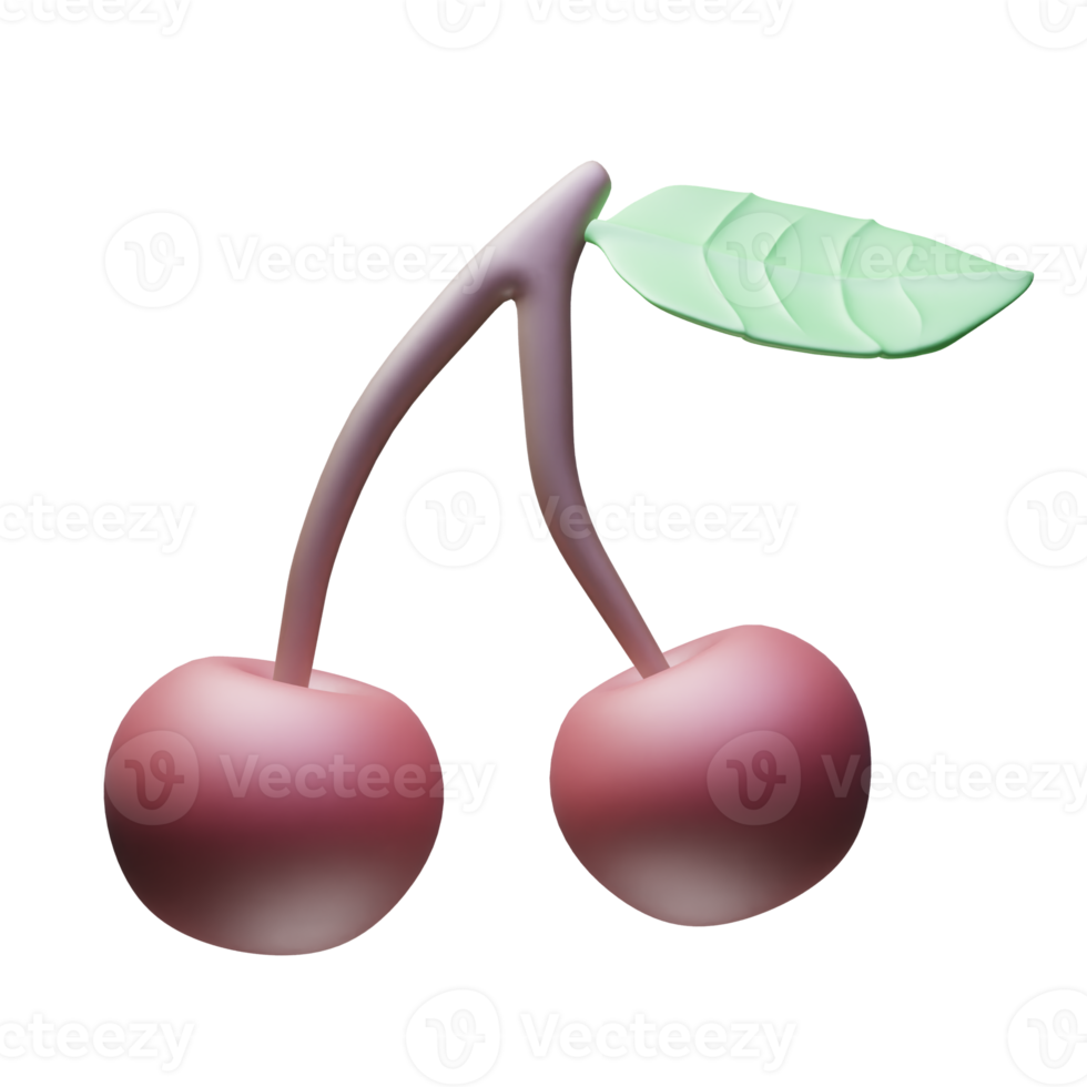 Ripe cherries are red png
