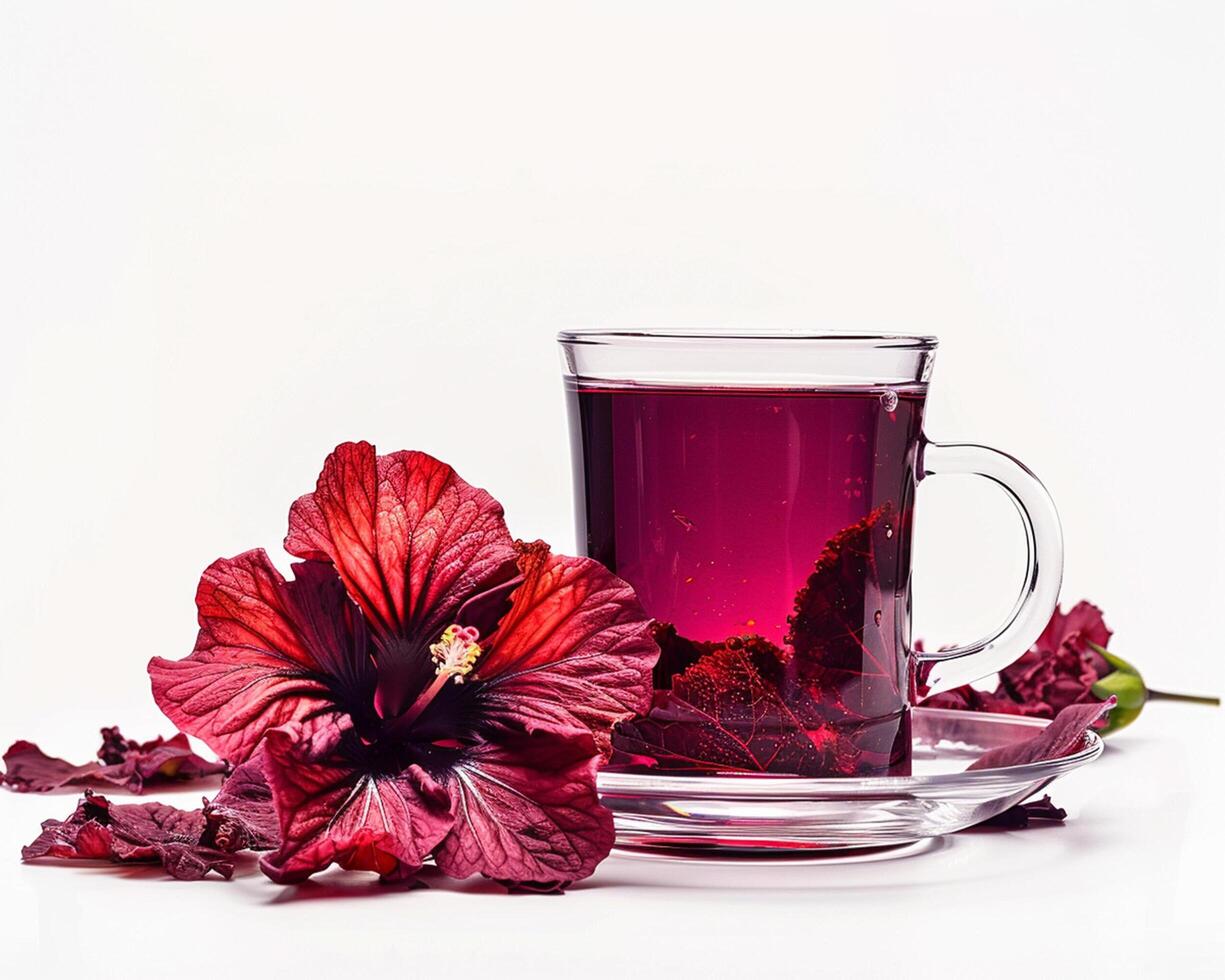 Hibiscus Tea, Hibiscus Flower, Hibiscus Tea, Hib photo