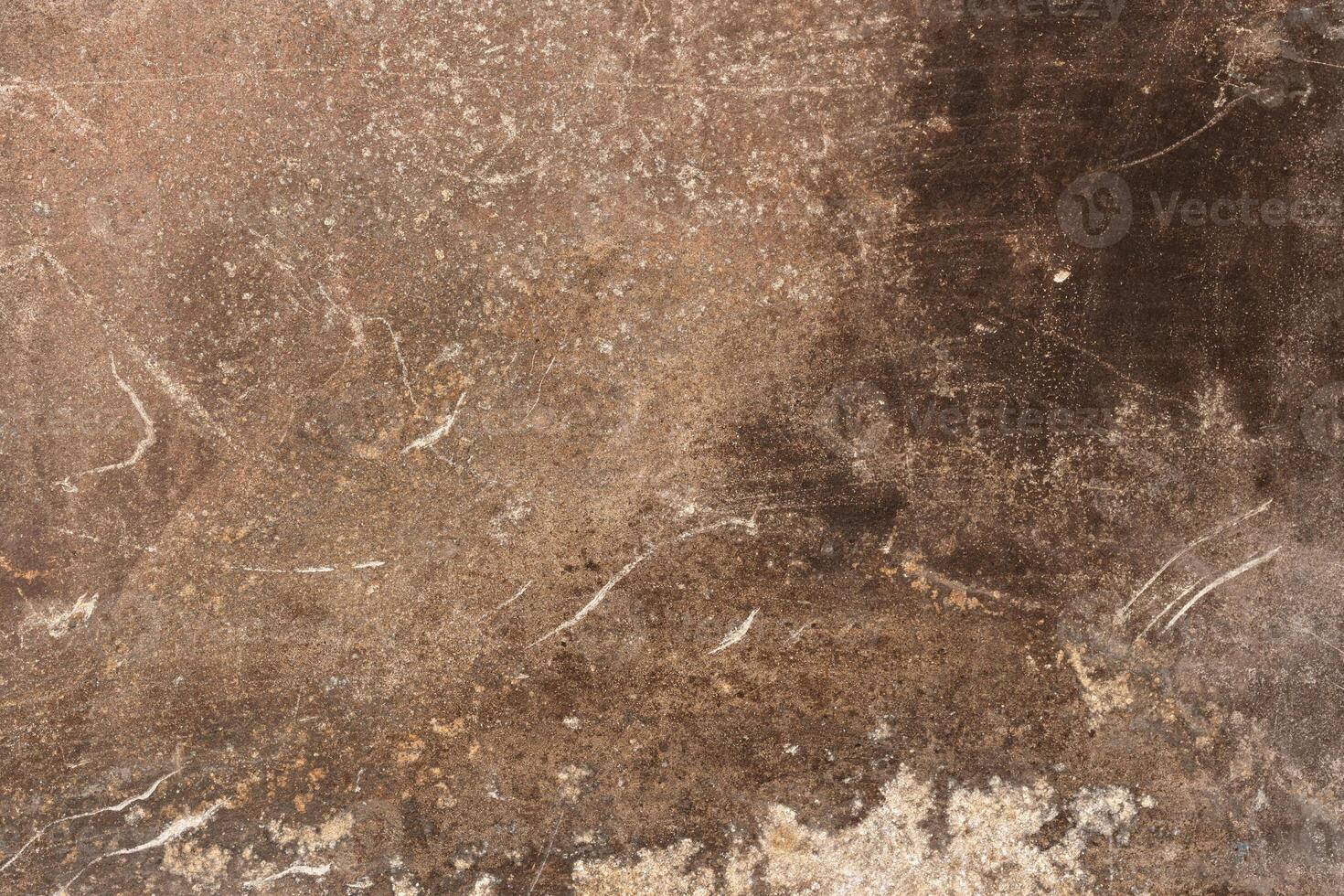 Grunge rusty metallic background texture with scratches, stains. Full frame photo