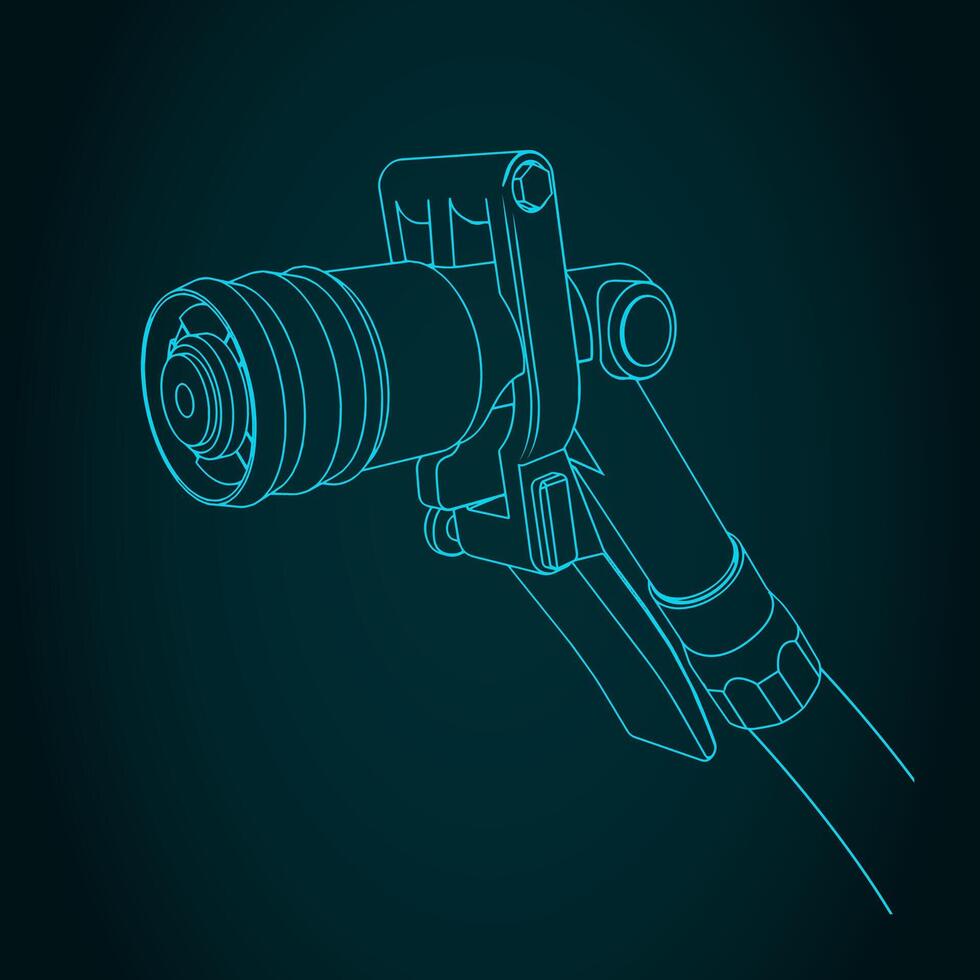 LPG nozzle illustration vector