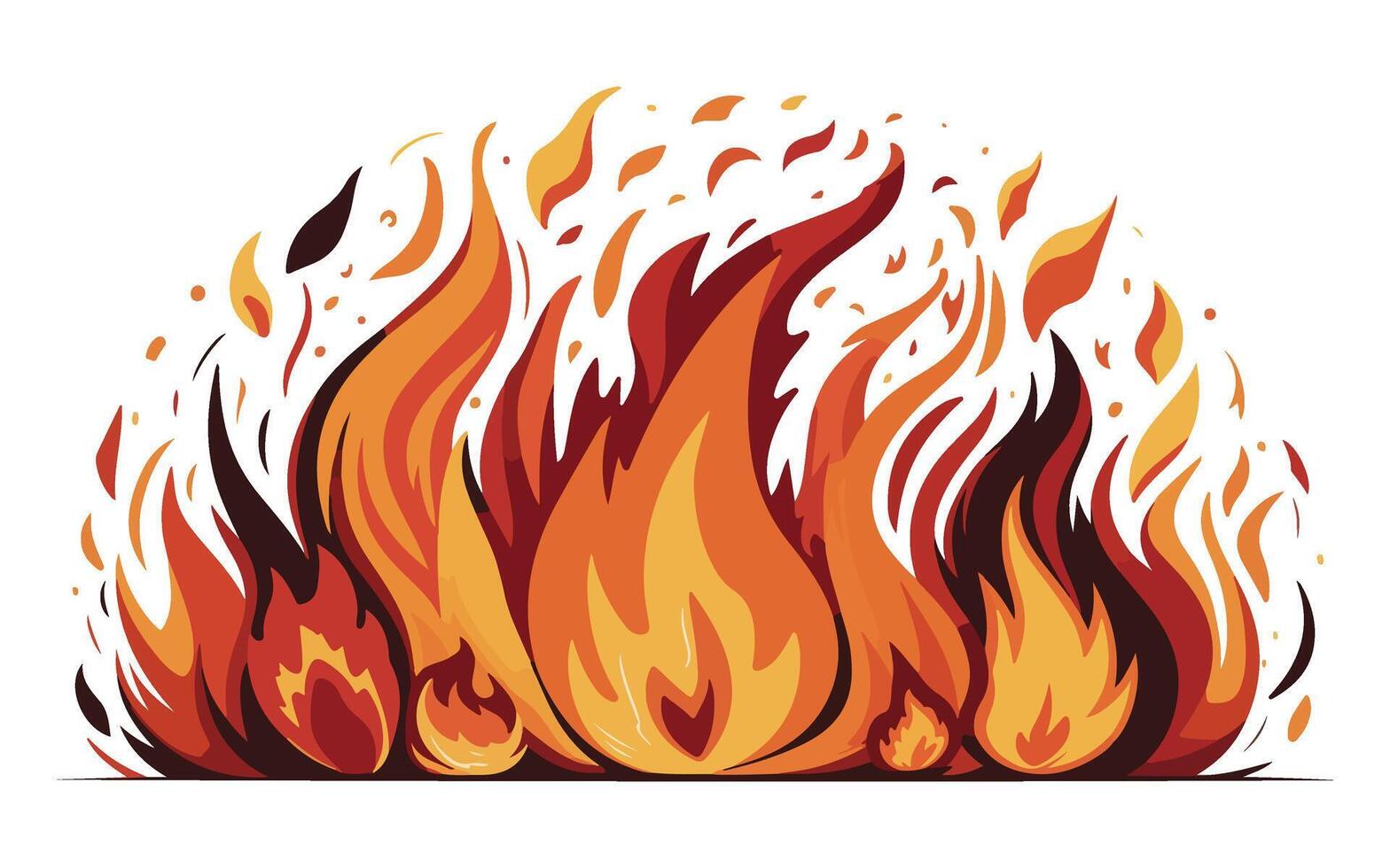 Fire Flame Illustration Design vector