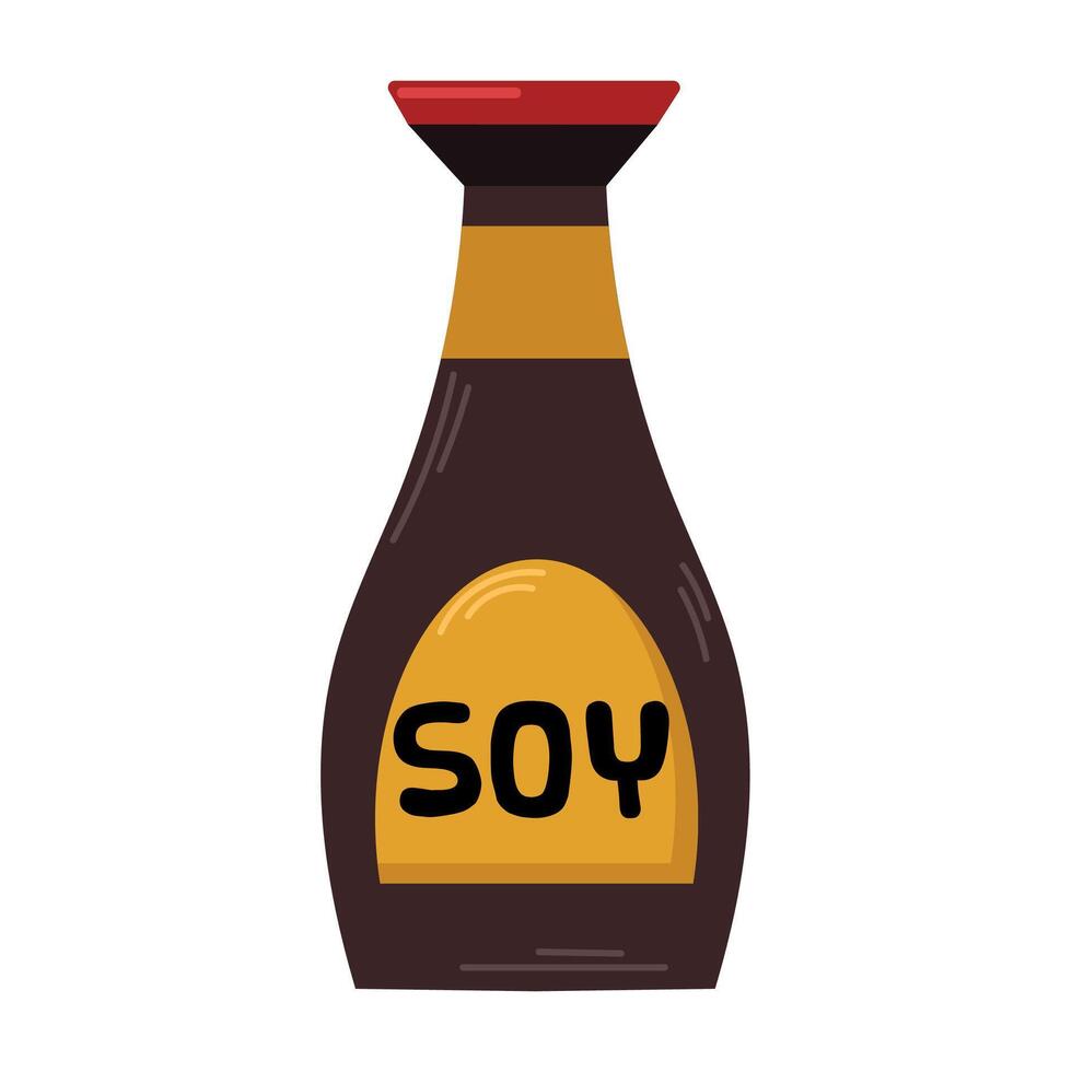 Soy sauce icon clipart avatar logtotype isolated illustration vector