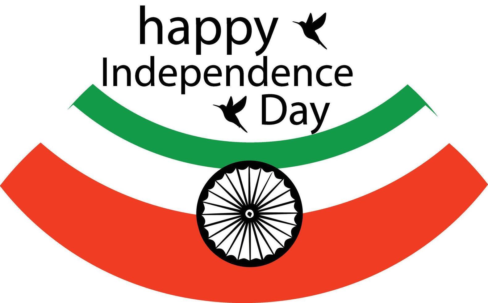 15 August Indian Day Icon vector