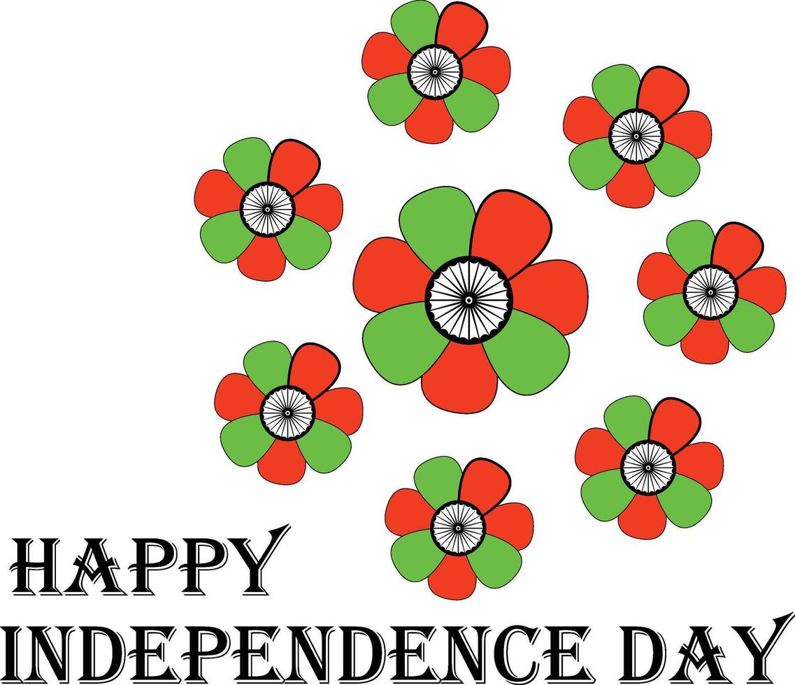 15 August Indian Day Icon vector