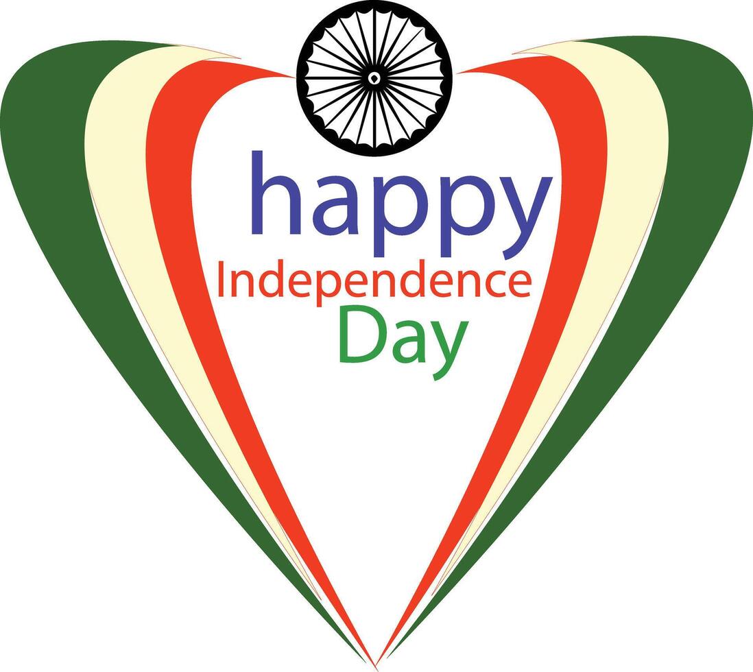 15 August Indian Day Icon vector