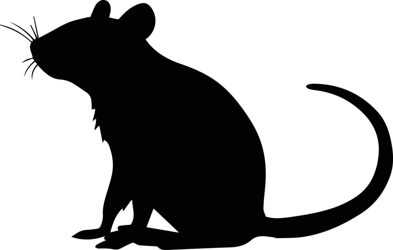 Silhouette Animal Rat Image vector