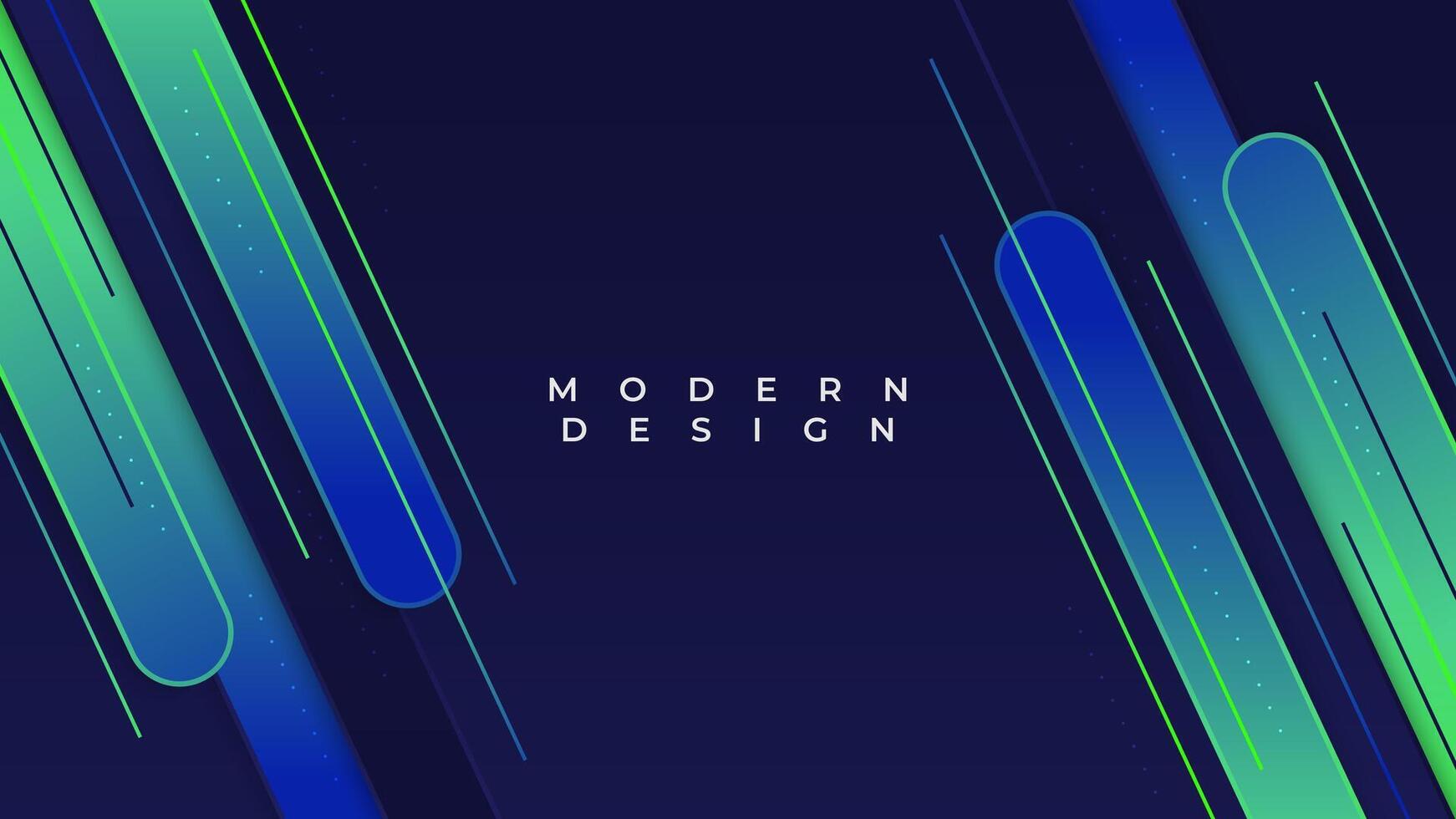 Abstract Background with Blue and Green Gradient Geometric Shapes. Vibrant Creative Banner or Cover Design vector
