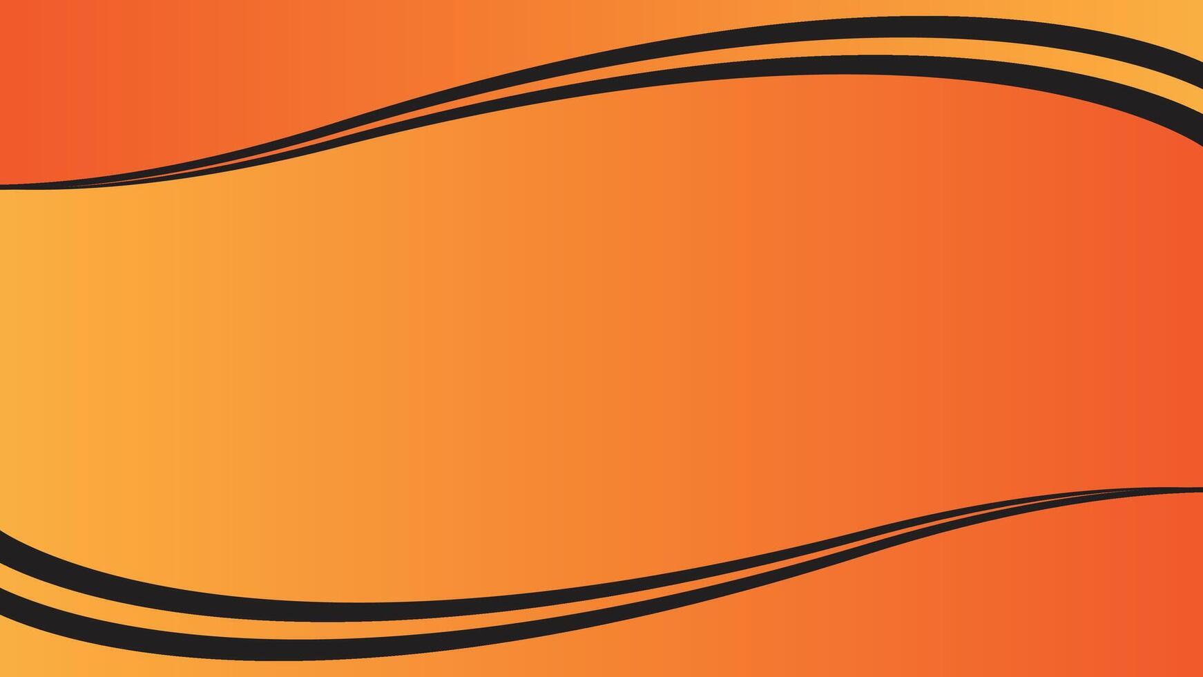 Abstract background design with a combination of orange and black, suitable for ppt vector