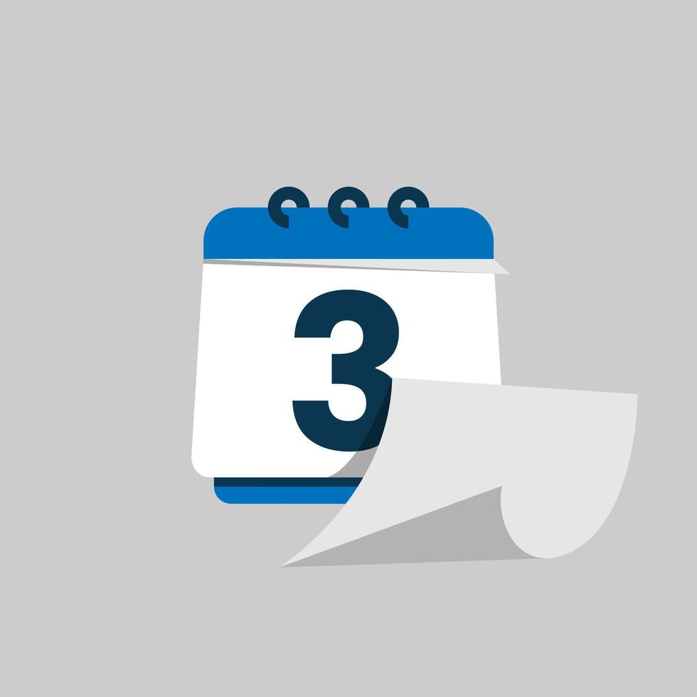 change of date on the calendar, number of days left concept illustration flat design. simple modern graphic element for empty state ui, infographic, icon vector