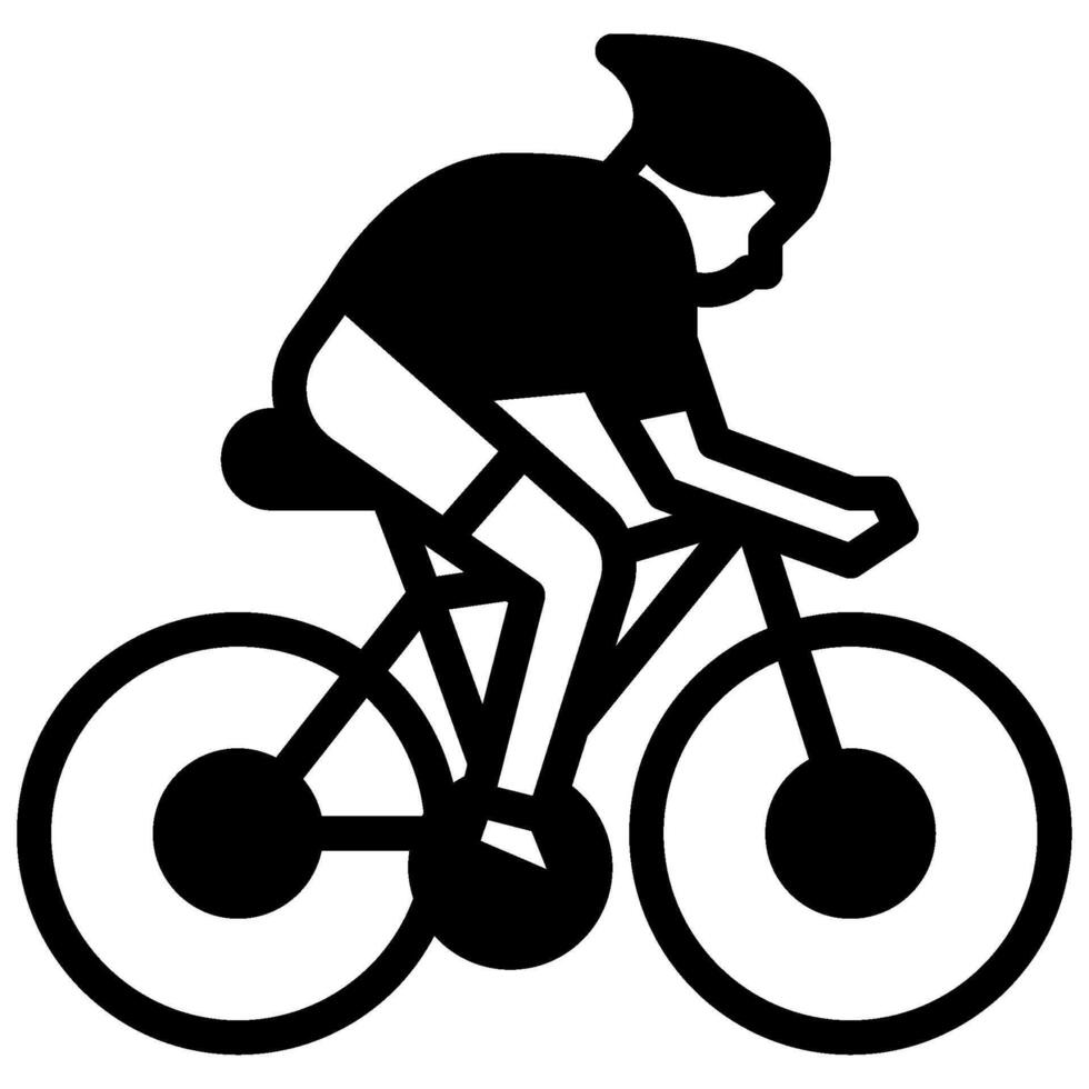Cyclist icon illustration vector