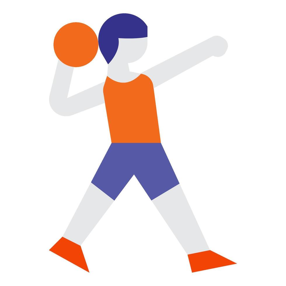 Shotput icon illustration vector