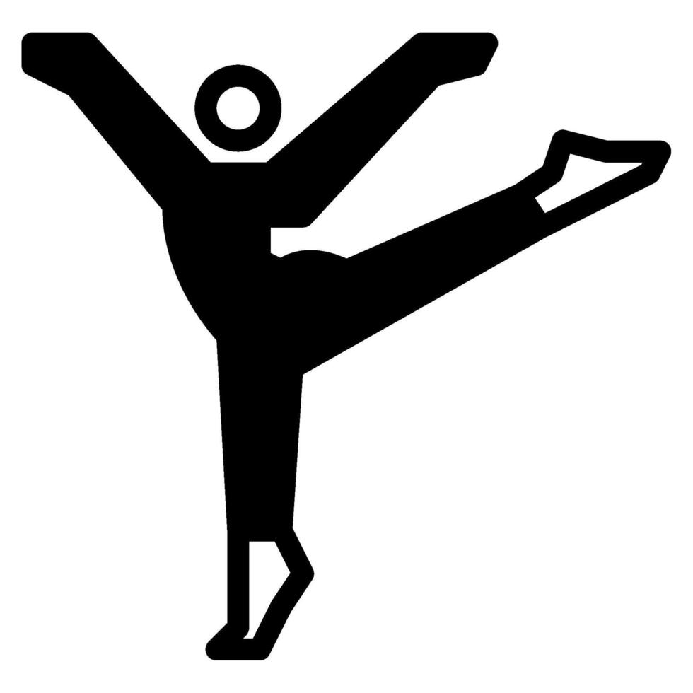 Gymnast icon illustration vector