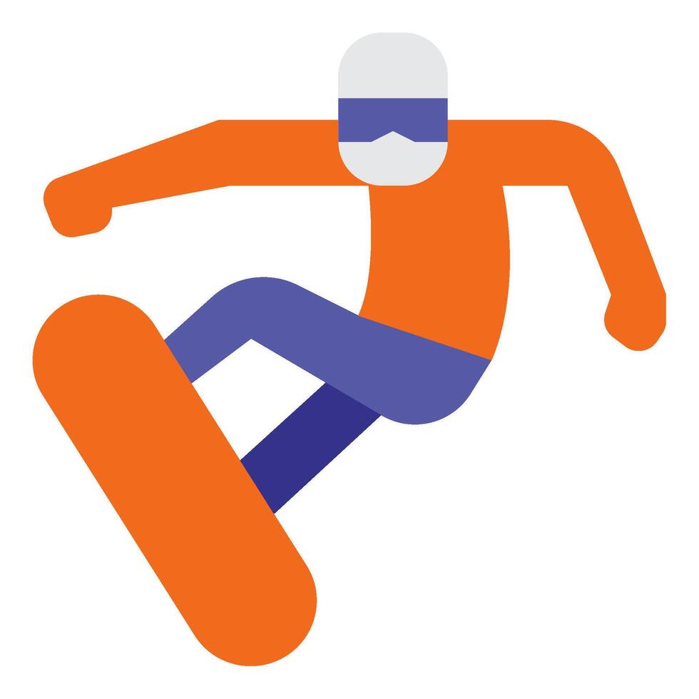 Snowboard icon illustration vector