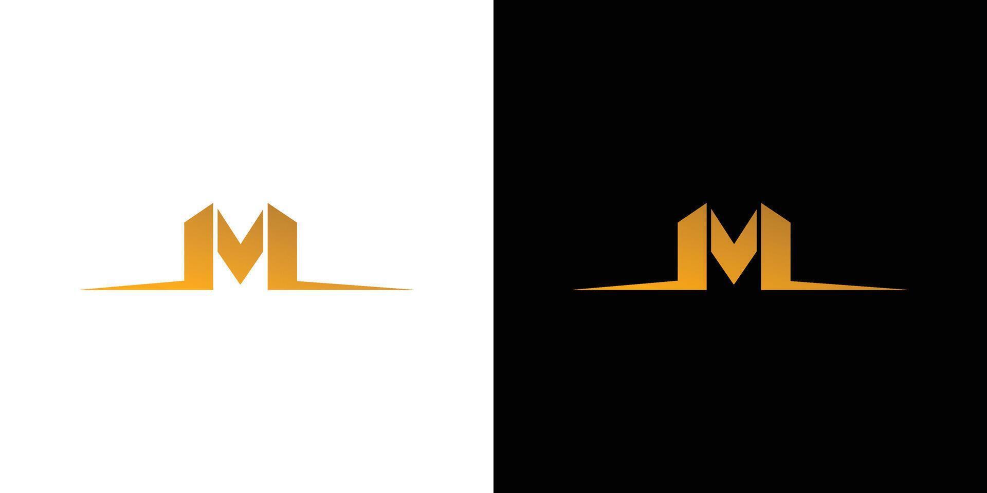 Modern and Unique letter M initials logo design vector