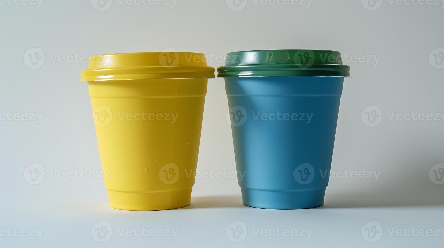 Colorful Plastic Reusable Coffee Cups photo