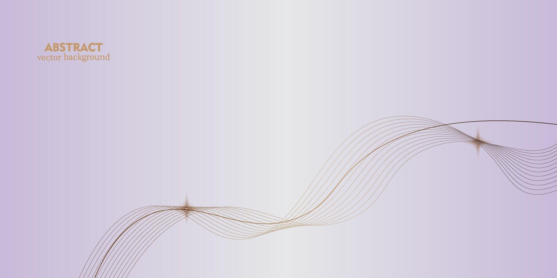 white background combined with purple abstract, combination with gold lines, eps 10 vector