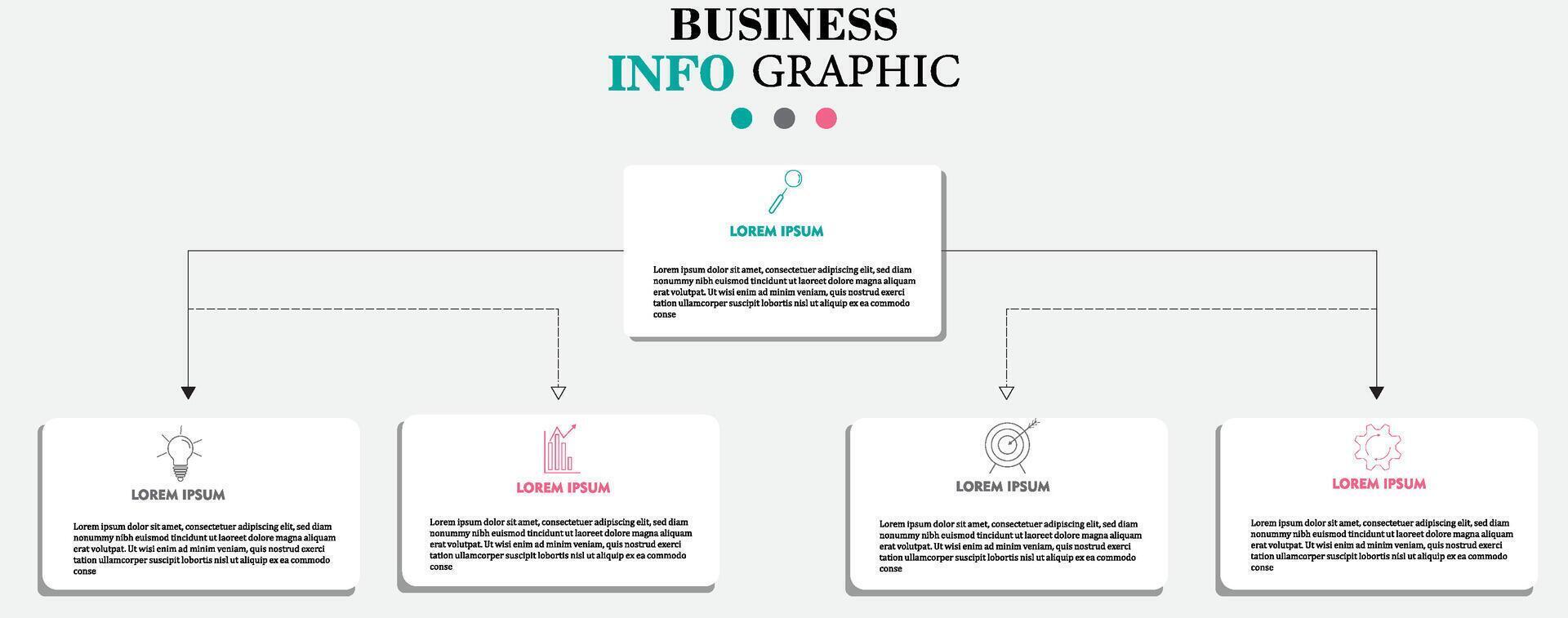 Infographic design business template with icons and 5 options or steps. suitable for graphics. vector