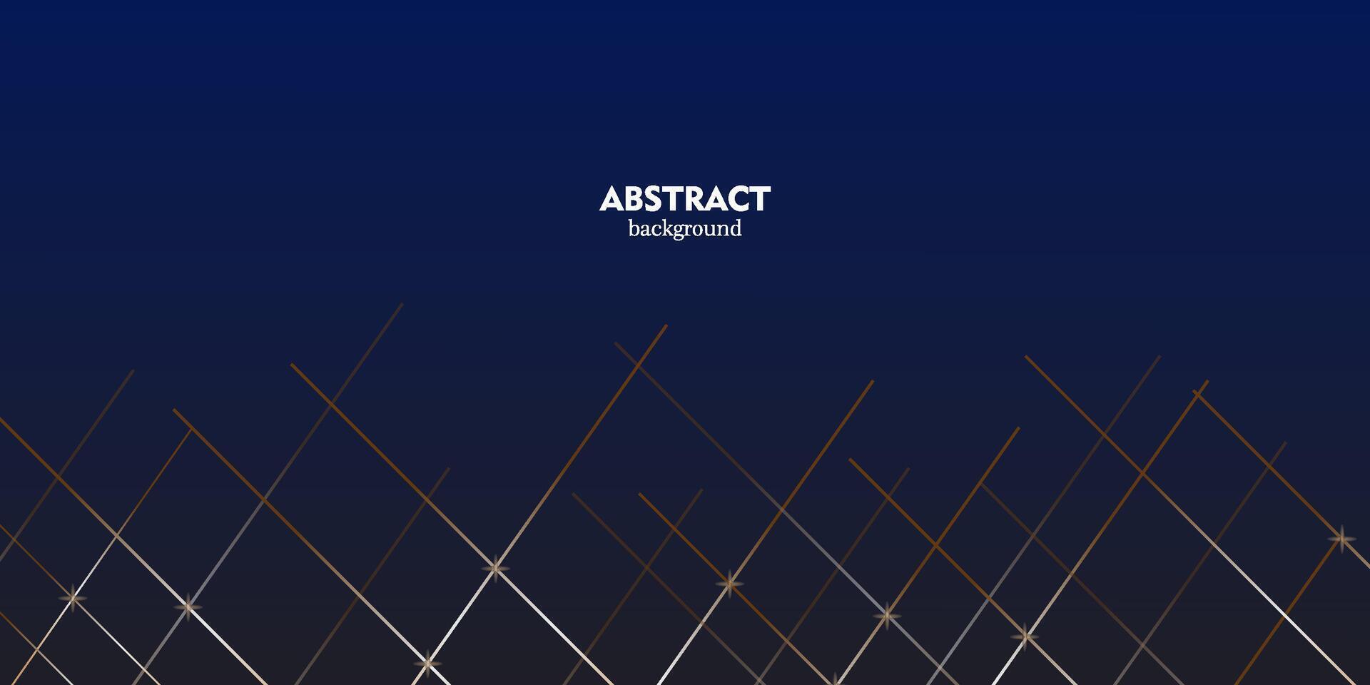 Gold and white dynamic lines texture, dark blue background. Modern futuristic simple dot pattern. vector