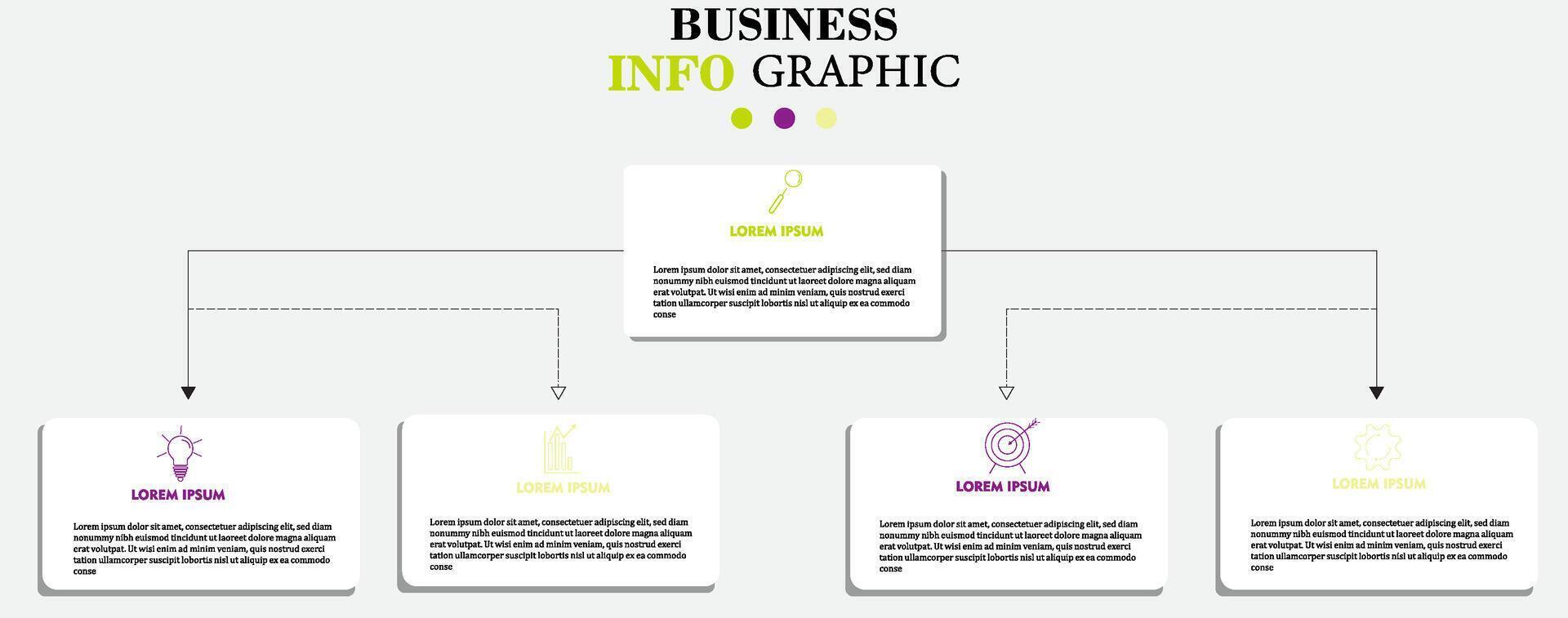 Infographic design business template with icons and 5 options or steps. vector